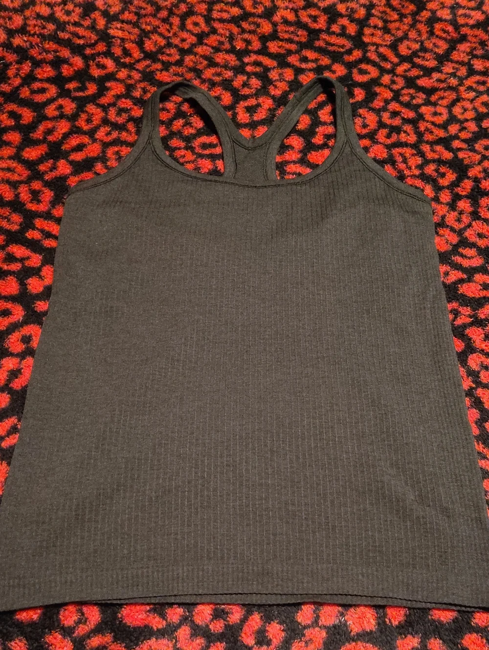lululemon athletica Black Ribbed Racerback Tank